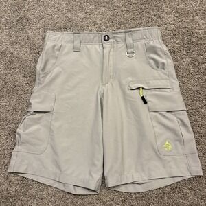 Loco Kaile Shorts Men 30 Gray Fishing 9" Inseam Performance Hiking Pockets Solid